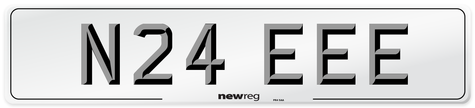 N24 EEE Number Plate from New Reg